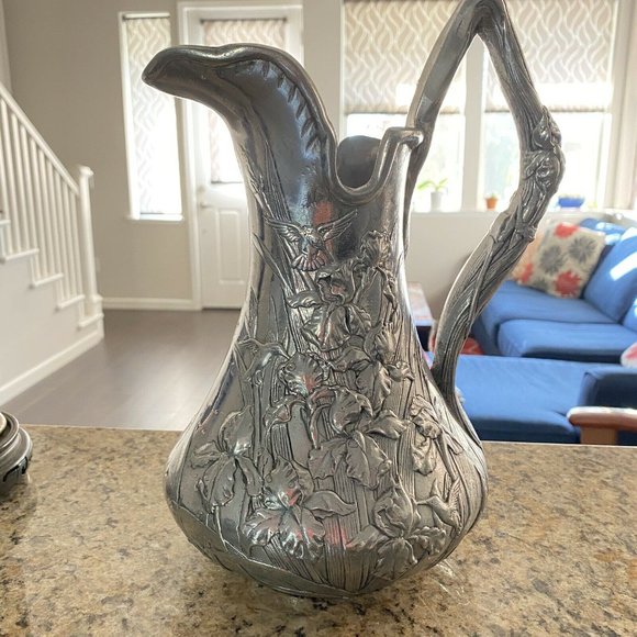 Arthur Court Silver Floral Pitcher - Picture 2 of 8
